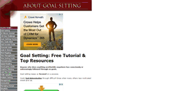 Desktop Screenshot of about-goal-setting.com