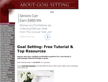 Tablet Screenshot of about-goal-setting.com
